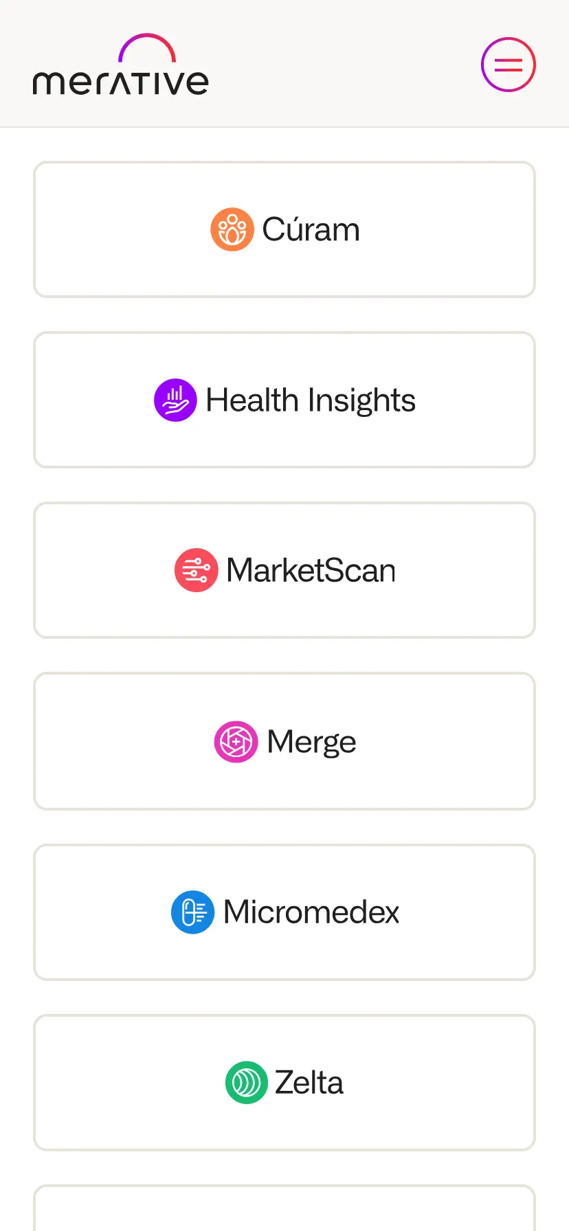 creenshot of the mobile view of the Support Hub Landing Page